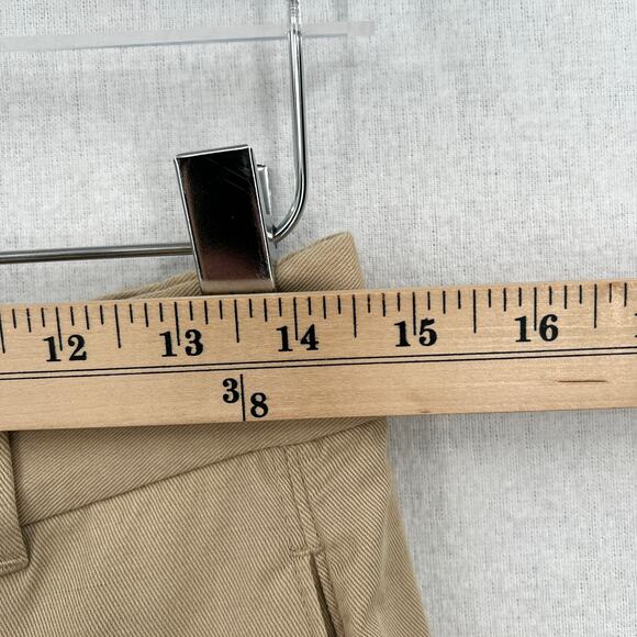 COS Straight Leg Twill Chino pants Men 30R Light Tan Elastic Pockets Lightweight - Picture 10 of 13